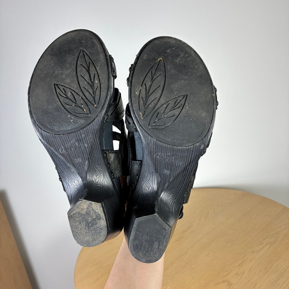 Dansko Nina Slingback Leather Heel Sandals Women's EU 38 US 7.5 Floral Summer - Picture 6 of 8
